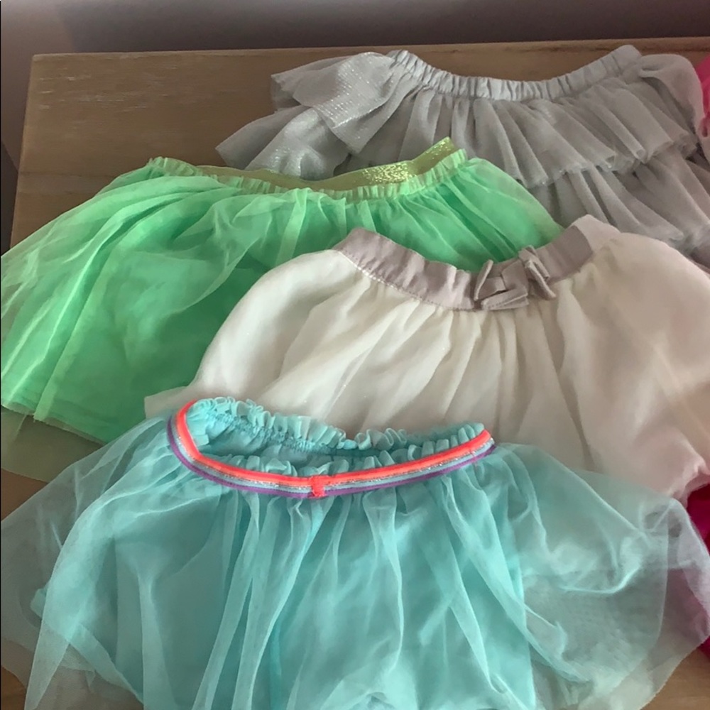 Three tulle skirts